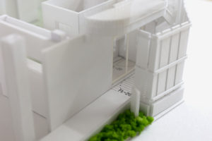 玄関スロープ 模型 住宅 保育園 注文住宅 戸建住宅 神戸 灘区 家づくり 木の家