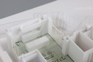 対面キッチン 模型 住宅 保育園 注文住宅 戸建住宅 神戸 灘区 家づくり 木の家